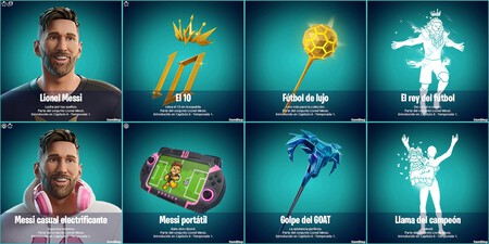 Cosmetici Skin di Messi Fortnite