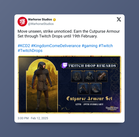 Twitch Drops Kcd 2