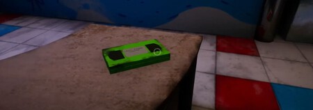 Cassetta VHS Verde Poppy Playtime